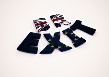 Boyutlu yazıt Br çıkış. 3D render.