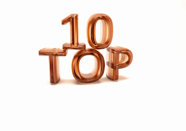 Top 10. 3D vykreslování.. — Stock fotografie