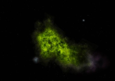 Sonsuz bir yıldız alanının küçük bir parçası