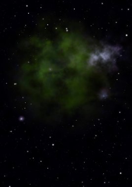 Sonsuz bir yıldız alanının küçük bir parçası