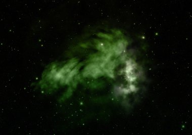 Sonsuz bir yıldız alanının küçük bir parçası