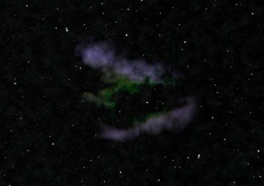 Sonsuz bir yıldız alanının küçük bir parçası