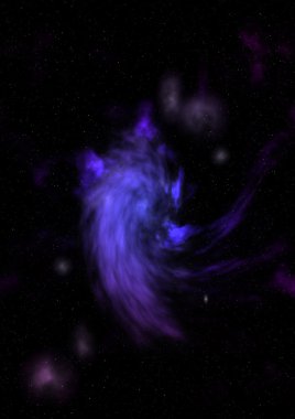 Sonsuz bir yıldız alanının küçük bir parçası