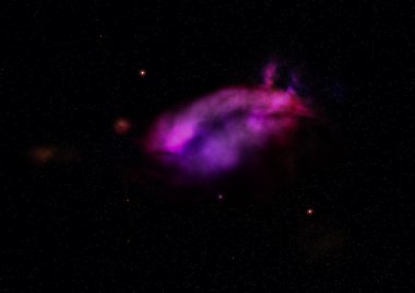 Sonsuz bir yıldız alanının küçük bir parçası