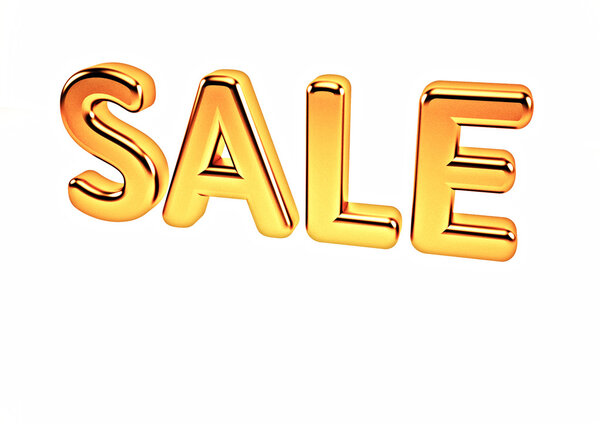 Размерная надпись SALE. 3D иллюстрация
.