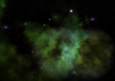 Sonsuz bir yıldız alanının küçük bir parçası