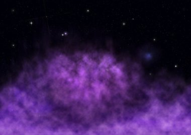 Sonsuz bir yıldız alanının küçük bir parçası