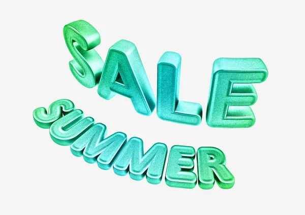 Wymiarowy napis Summer sale. ilustracja 3D. — Zdjęcie stockowe