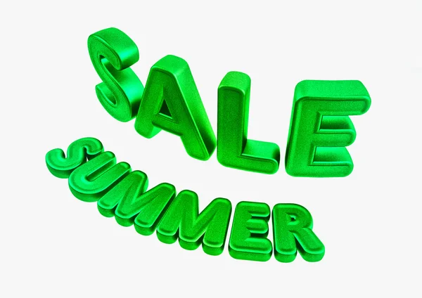 Dimensional inscription of Summer SALE. 3D illustration. — Stock Photo, Image