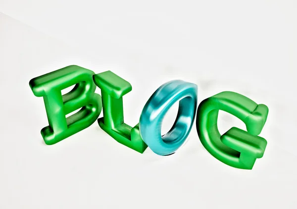 Розмірний напис Блог. 3D ілюстрація . — стокове фото