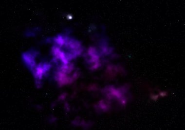 Sonsuz bir yıldız alanının küçük bir parçası