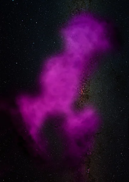 Stjärnfält i rymden och nebulosor — Stockfoto