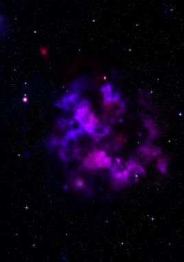 Sonsuz bir yıldız alanının küçük bir parçası