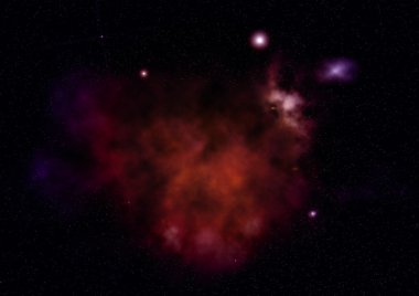 Sonsuz bir yıldız alanının küçük bir parçası