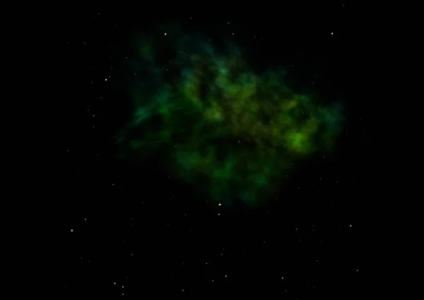 Vzdálené blikající hvězdné pole a studená kosmická mlhovina. — Stock fotografie