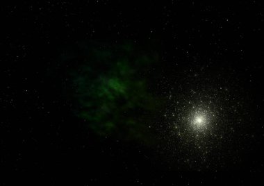 Yıldız alanı ve soğuk uzay nebulası. Bu görüntünün elementleri NASA tarafından desteklenmektedir.