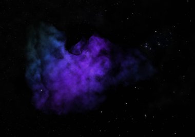 Uzaya karşı parlayan nebula ve yıldız alanı. Bu görüntünün elementleri NASA tarafından desteklenmektedir.