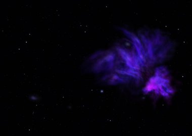 Evrendeki sonsuz uzay alanının küçük bir parçası. Bu görüntünün elementleri NASA tarafından desteklenmektedir .