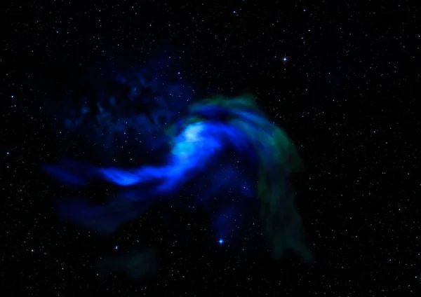 Далеко Сияющая Туманность Звездное Поле Против Космоса Элементы Этого Изображения — стоковое фото