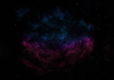 Uzaya karşı parlayan nebula ve yıldız alanı. Bu görüntünün elementleri NASA tarafından desteklenmektedir.