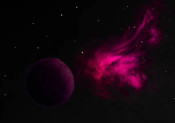 Planetas en un espacio contra estrellas y nebulosas. —  Fotos de Stock