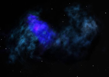 Uzayda bir yıldız alanı bir nebula ve gaz yoğunluğu. Bu görüntünün elementleri NASA tarafından desteklenmektedir .