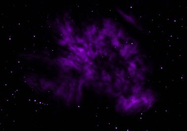 Uzayda bir yıldız alanı bir nebula ve gaz yoğunluğu. Bu görüntünün elementleri NASA tarafından döşenmiştir. 3B görüntüleme