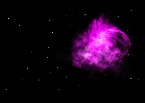 Далеко Сияющая Туманность Звездное Поле Против Космоса Элементы Этого Изображения — стоковое фото