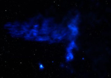Evrendeki sonsuz uzay alanının küçük bir parçası. Bu görüntünün elementleri NASA tarafından desteklenmektedir.