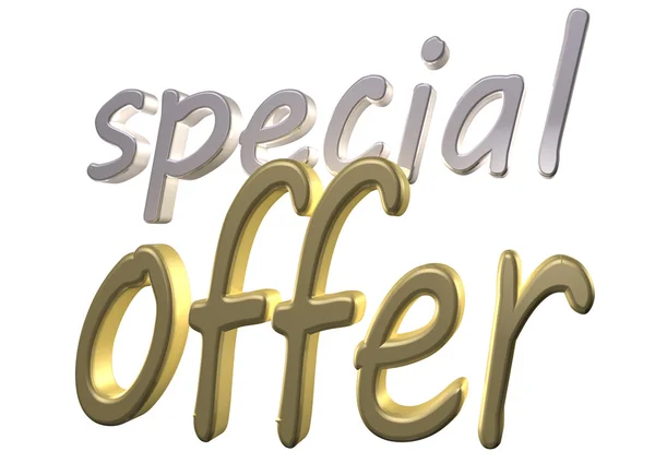 Three-dimensional inscription Special offer — Stock Photo, Image