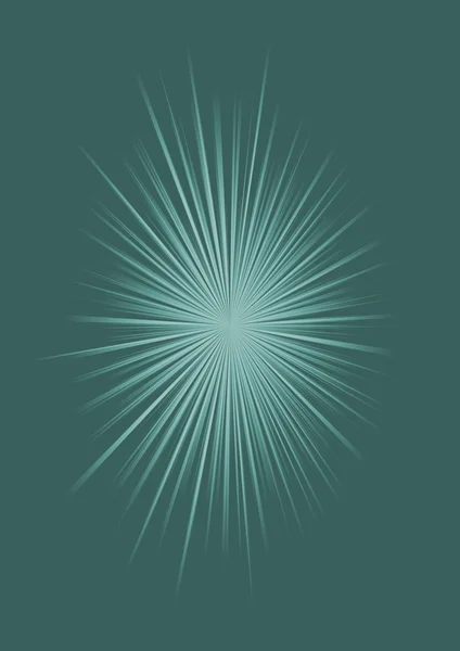 Abstracte groene achtergrond met sunburst — Stockfoto