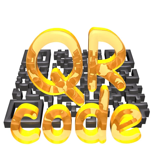 Concetto del codice QR — Foto Stock