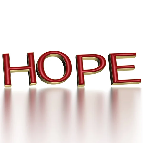 Three-dimensional word hope — Stock Photo, Image