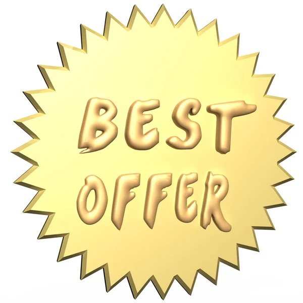 Best offer product badge. — Stock Photo, Image