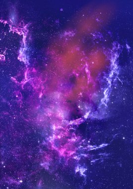 Sonsuz bir yıldız alanının küçük bir parçası