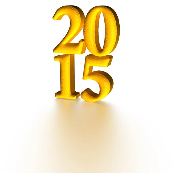 Ukázka karty zlatý rok 2015 — Stock fotografie