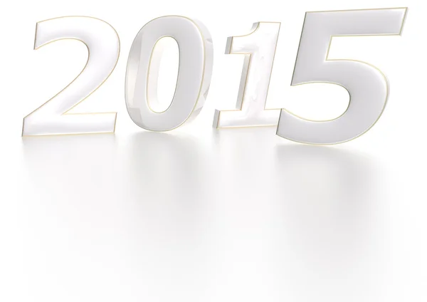 Gyllene 2015 år kort prov — Stockfoto