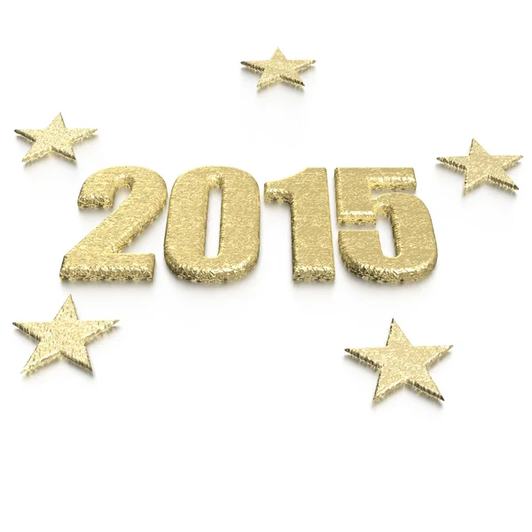 Amostra de cartão de ano 2015 dourado — Fotografia de Stock