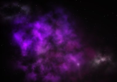 Sonsuz bir yıldız alanının küçük bir parçası