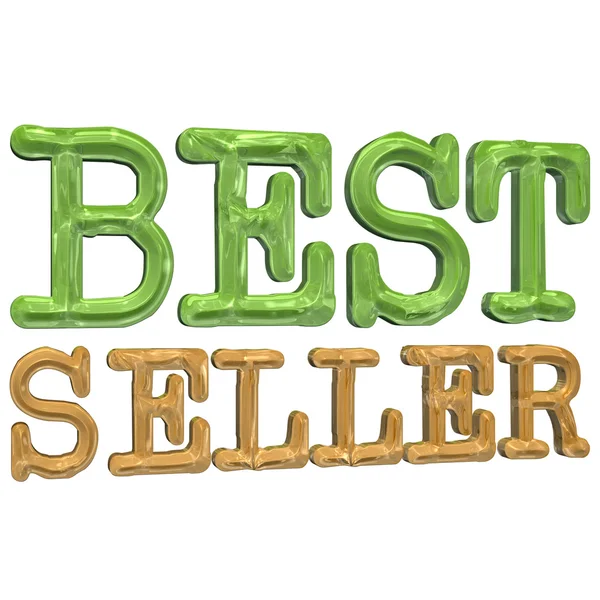 Inscrição tridimensional best seller — Fotografia de Stock