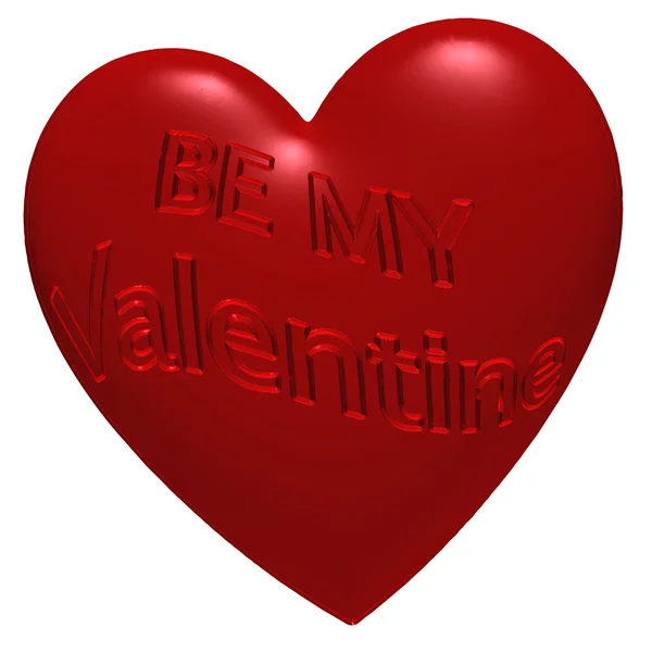 Inscription Be My Valentine — Stock Photo, Image