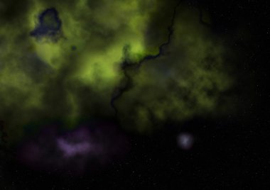 Sonsuz bir yıldız alanının küçük bir parçası