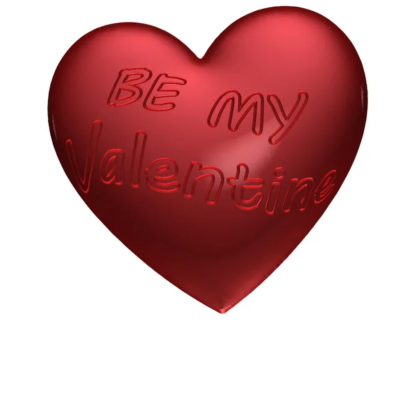 Inscription Be My Valentine — Stock Photo, Image