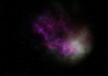 Sonsuz bir yıldız alanının küçük bir parçası