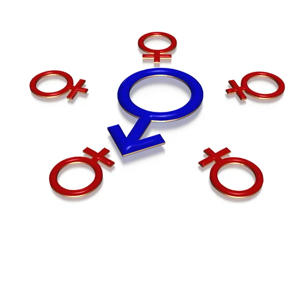 Male and female signs — Stock Photo, Image