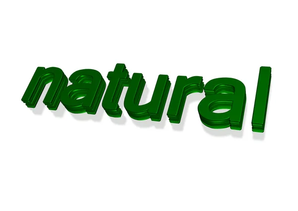 Three-dimensional inscription of natural. — Stock Photo, Image
