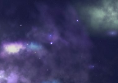 Sonsuz bir yıldız alanının küçük bir parçası