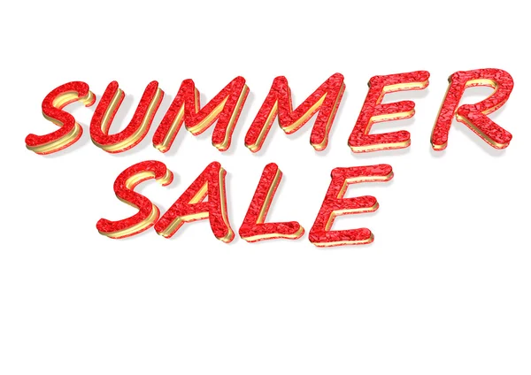 Driedimensionale inscriptie zomer verkoop — Stockfoto