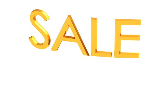 Трехмерная распродажа надписи