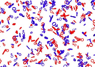 Cinsiyet sembollerin arka plan